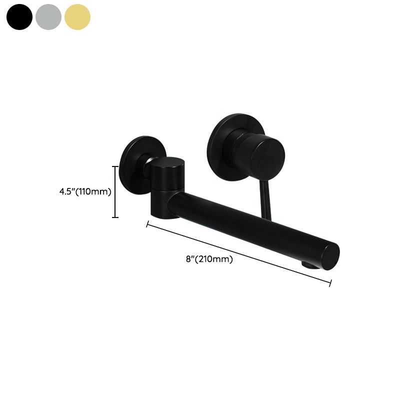 Skorter | Contemporary Wall-Mounted Single-Hand Kitchen Faucet Low Arc Water Filler