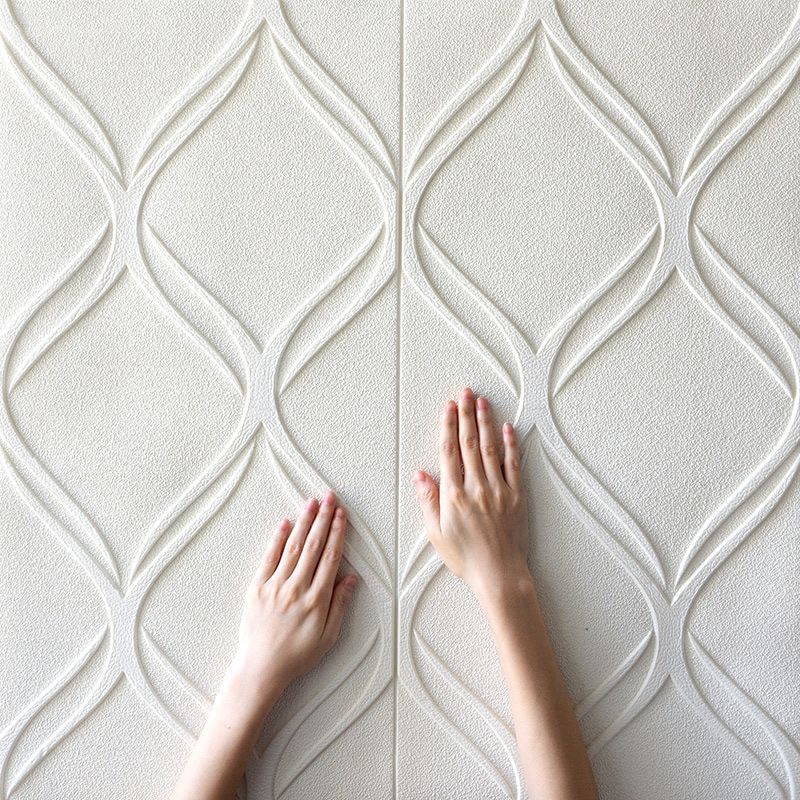 Skorter | Contemporary waterproof wall planks striped brick bedroom wall panels