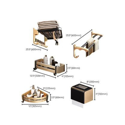 Skorter | 7-piece traditional bathroom accessory set aluminum bathroom accessory set