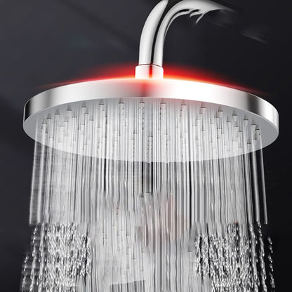 Skorter | Metal Shower Combo Contemporary Fixed Shower Head with Round and Rectangular Shape