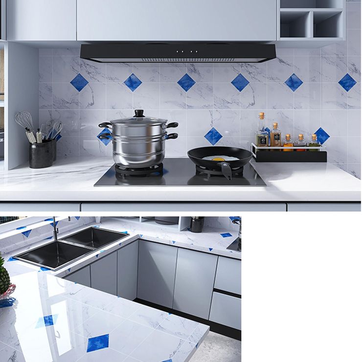 Skorter | Stone Composite Single Tile Rectangular Mesh Self-Adhesive Tile