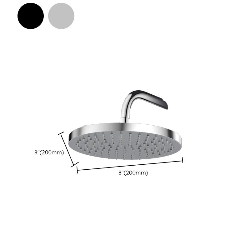 Skorter | Metal Shower Combo Contemporary Fixed Shower Head with Round and Rectangular Shape