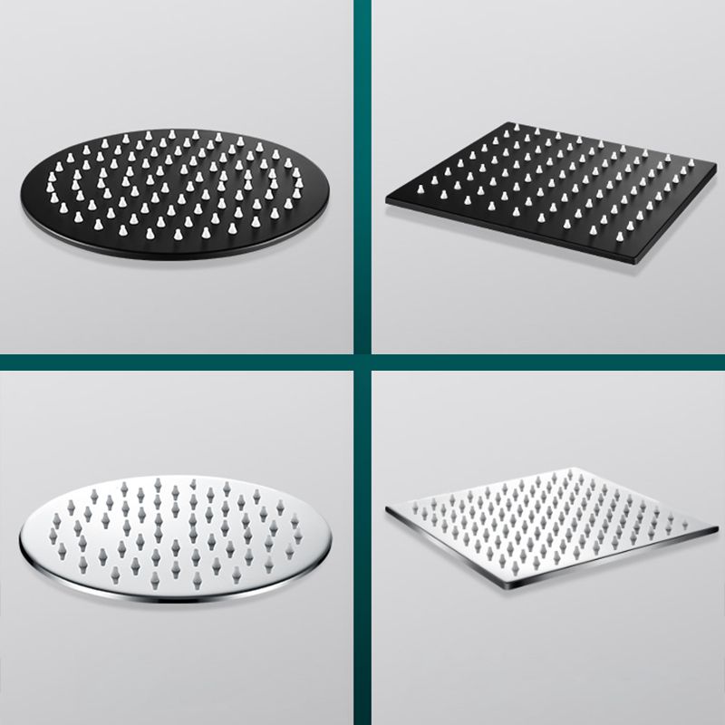 Skorter | Black round fixed shower head Modern design wall-mounted shower head