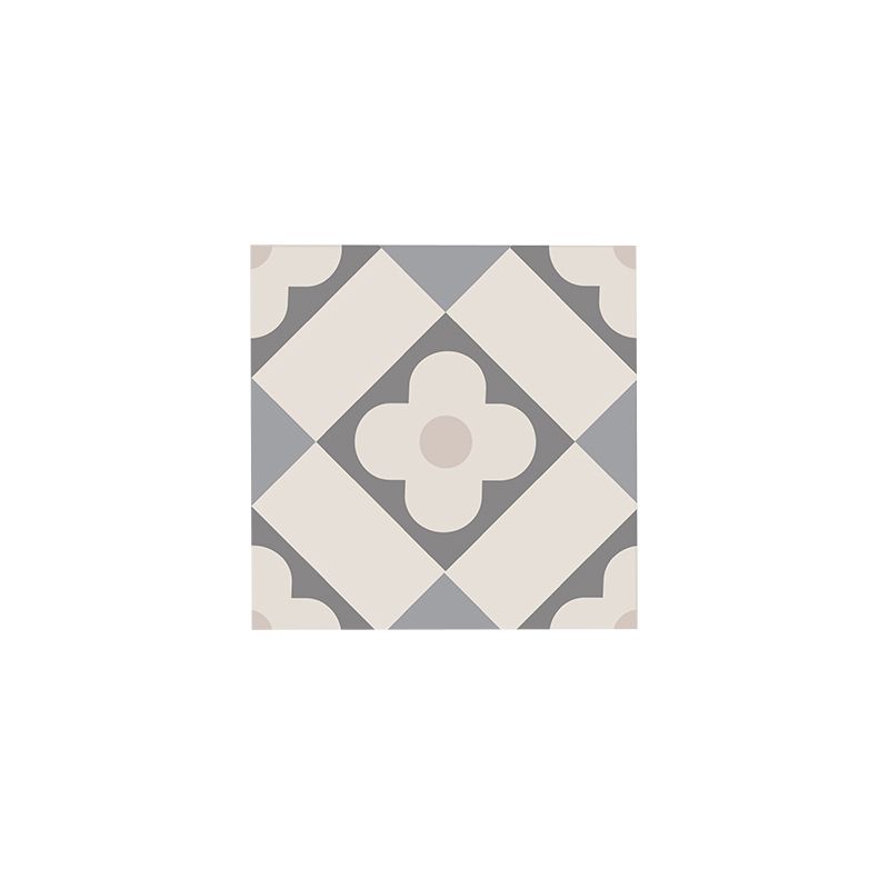 Skorter | Beige Tone Peel & Stick Tile Square Pattern Print Single Tile