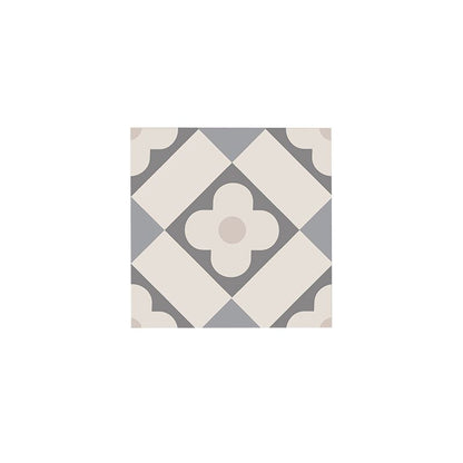 Skorter | Beige Tone Peel & Stick Tile Square Pattern Print Single Tile