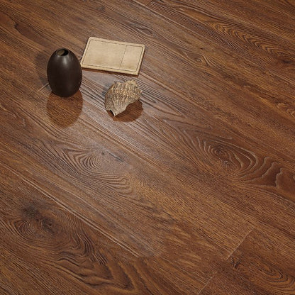 Skorter | Brown Laminate Flooring Scratch Resistant Natural Oak Laminate with Click Lock