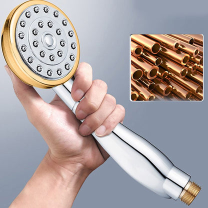 Skorter | Contemporary Brass Round Hand Shower Water Filtration Shower Head