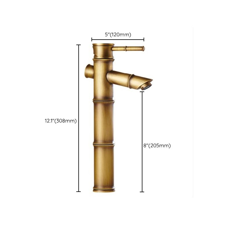 Skorter | Country House Vessel Faucet Brass Lever Handles Waterfall Spout Basin Faucet