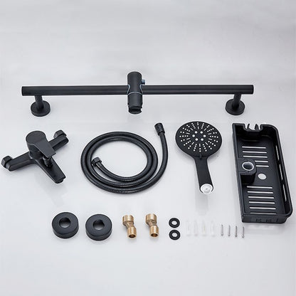 Skorter | Brass Wall-mounted Shower System Single Handle Shower with Lever Handle