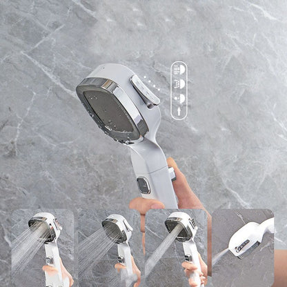 Skorter | 4-Stage Pressure Shower Head One-Button Water Stop Handheld Shower Head