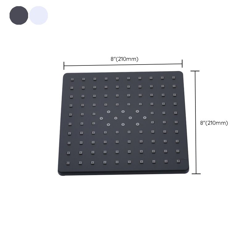 Skorter | Contemporary Style Shower Head Plastic Fixed Shower Head in Round and Square Shape