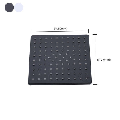 Skorter | Contemporary Style Shower Head Plastic Fixed Shower Head in Round and Square Shape