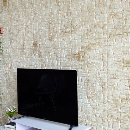 Skorter | 3D Artificial Stone Wall Panel Modern Style Living Room Wall Panel (10-Pack)