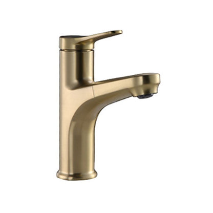Skorter | Contemporary Basin Faucet Copper Pure Color Single Handle Pull-Out Basin Faucet