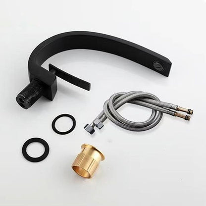 Skorter | 17 cm High Sink Faucet Luxury 1 Hole Sink Faucet Cubic Bathroom Faucet