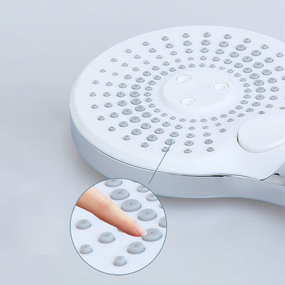 Skorter | Basic Shower Head Round Plastic Handheld Shower Head in Silver