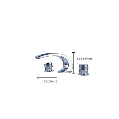 Skorter | Traditional Roman Bathtub Faucet Set Copper Fixed Deck Mount with Handles