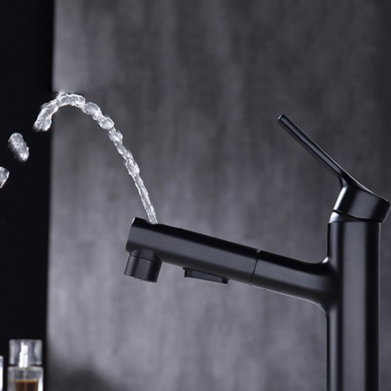 Skorter | Round Vessel Sink Bathroom Faucet Simple Style Faucet with Brass Material