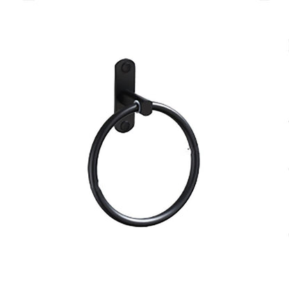 Skorter | Contemporary Bathroom Accessory Set Black Surface Bathrobe Hook/Towel Ring Bar