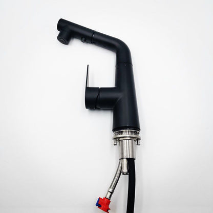 Skorter | Contemporary Vessel Faucet Pull-Out Faucet with Single Lever Handle