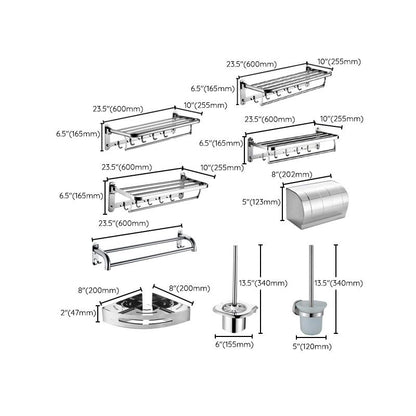 Skorter | 6-piece stainless steel modern bathroom accessories as a single item or as a set