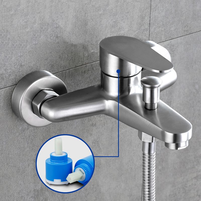Skorter | Contemporary Bathtub Filling Trim 304 Stainless Steel Wall Mounted Bathtub Faucet