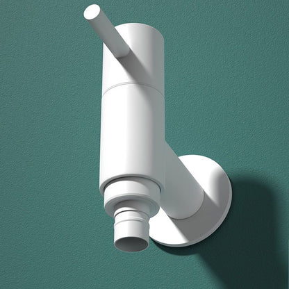 Skorter | Contemporary Wall-Mounted Bathroom Faucet Single Hole Solid Brass Round Faucet