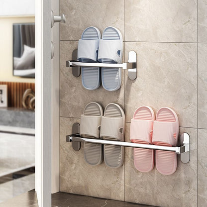 Skorter | 2-Piece Stainless Steel Slip-Resistant Modern Chrome Bathroom Hardware Set