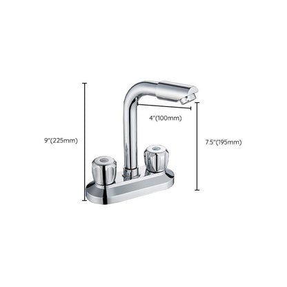 Skorter | 2-Handle Modern Vessel Sink Faucet Three-Way Bathroom Faucet