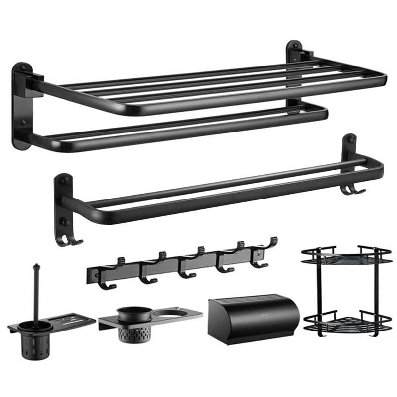 Skorter | Modern Bathroom Accessory Set Black Soap Dish Bath Tray Bathroom Set