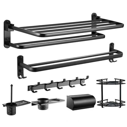 Skorter | Modern Bathroom Accessory Set Black Soap Dish Bath Tray Bathroom Set