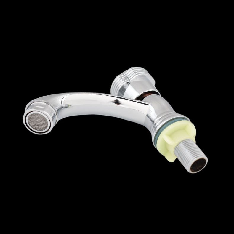 Skorter | Modern Bathroom Faucet Chrome Button Handle with Water Hose Sink Faucet