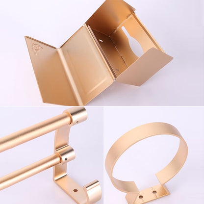 Skorter | 6-piece modern bathroom hardware set made of aluminum with towel holder/paper holder