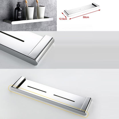 Skorter | Contemporary Bathroom Accessories Hardware Set in Silver with Soap Dish