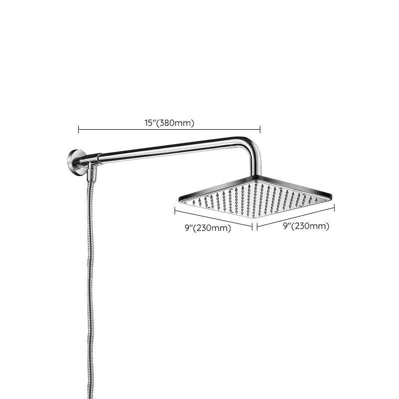 Skorter | Contemporary Style Shower Head Bathroom Fixed Shower Head with Round and Square Shape