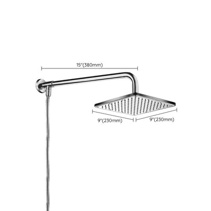 Skorter | Contemporary Style Shower Head Bathroom Fixed Shower Head with Round and Square Shape