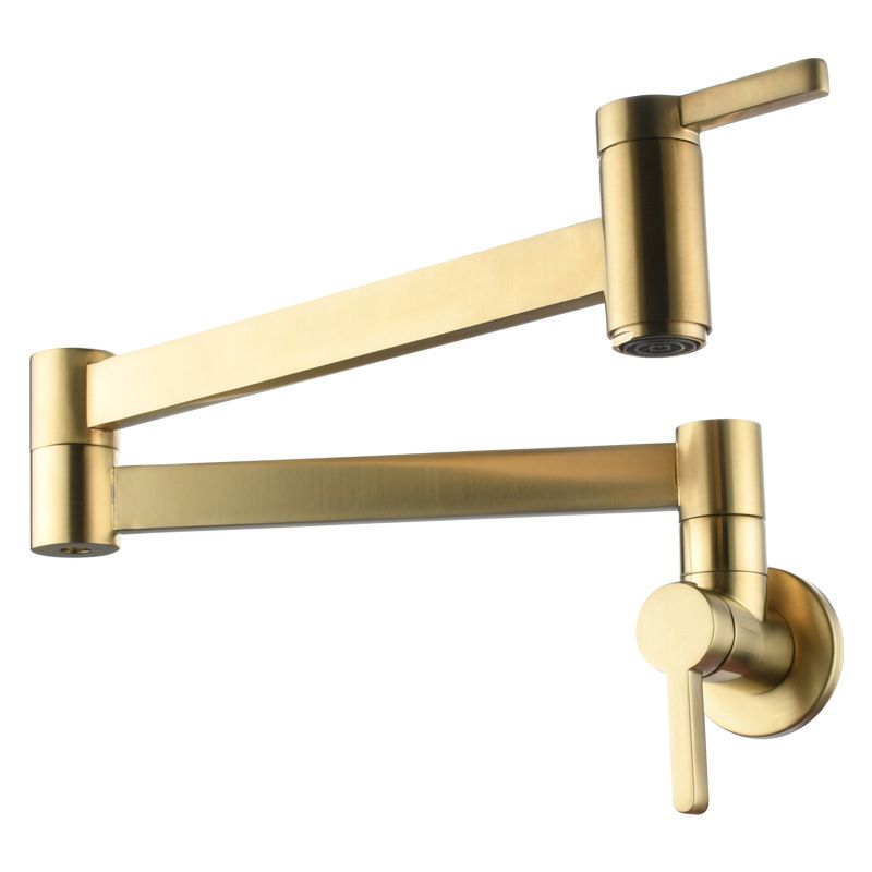 Skorter | Beautiful Wall Mounted Brass Fixtures Stain Resistant Wall Mounted Bathroom Faucet