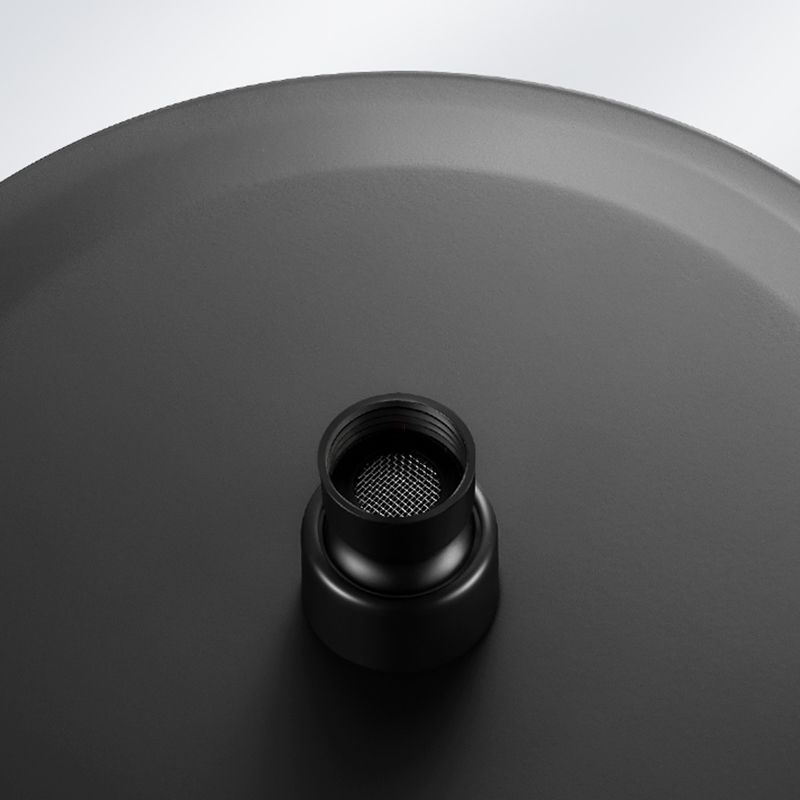 Skorter | Black round fixed shower head Modern design wall-mounted shower head