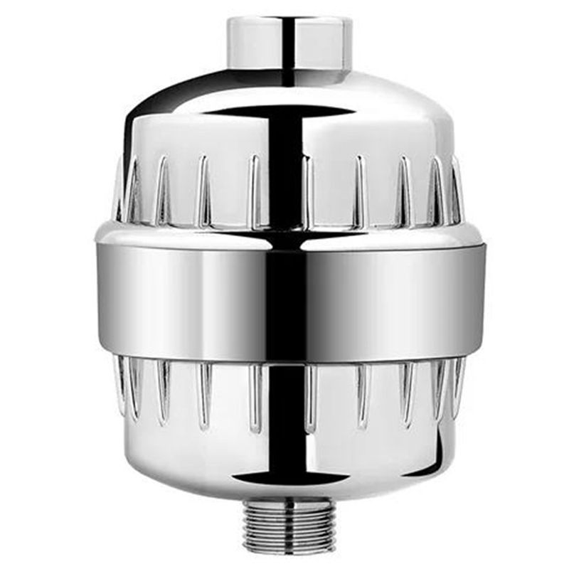 Skorter | 5 Sprays Shower Head Wall Mounted Silver Round Fixed Shower Head