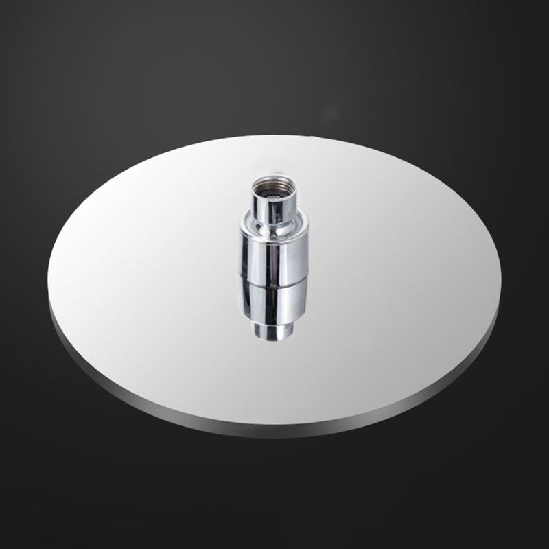 Skorter | Metal Shower Combo Contemporary Fixed Shower Head with Round and Rectangular Shape