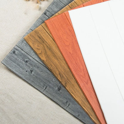 Skorter | 3D Embossed Interior Wall Covering Self-Adhesive Wood Look Wall Paneling