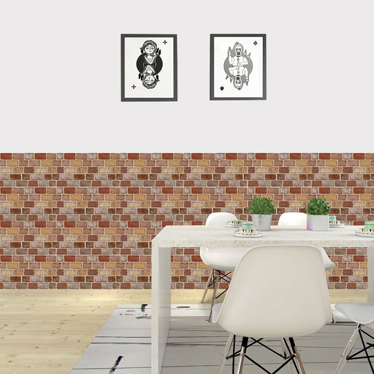 Skorter | Artificial Brick Panel Wall Farmhouse Style Simple Living Room Wall Panel (5-Pack)