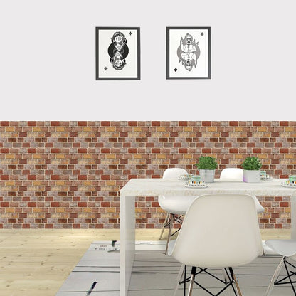 Skorter | Artificial Brick Panel Wall Farmhouse Style Simple Living Room Wall Panel (5-Pack)