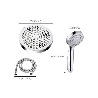 Skorter | 4-Setting Silver Shower Set Hidden Wall Mount Holder Tee with Socket