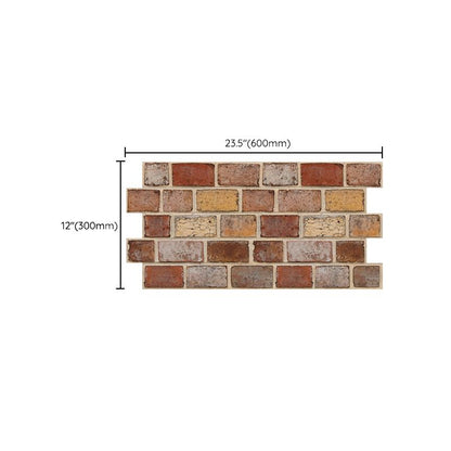 Skorter | Artificial Brick Panel Wall Farmhouse Style Simple Living Room Wall Panel (5-Pack)