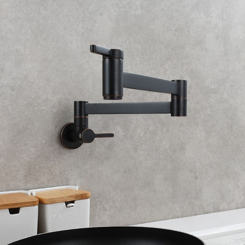 Skorter | 1-handle brushed nickel widespread faucet 1 hole wall-mounted bathroom faucet with brass