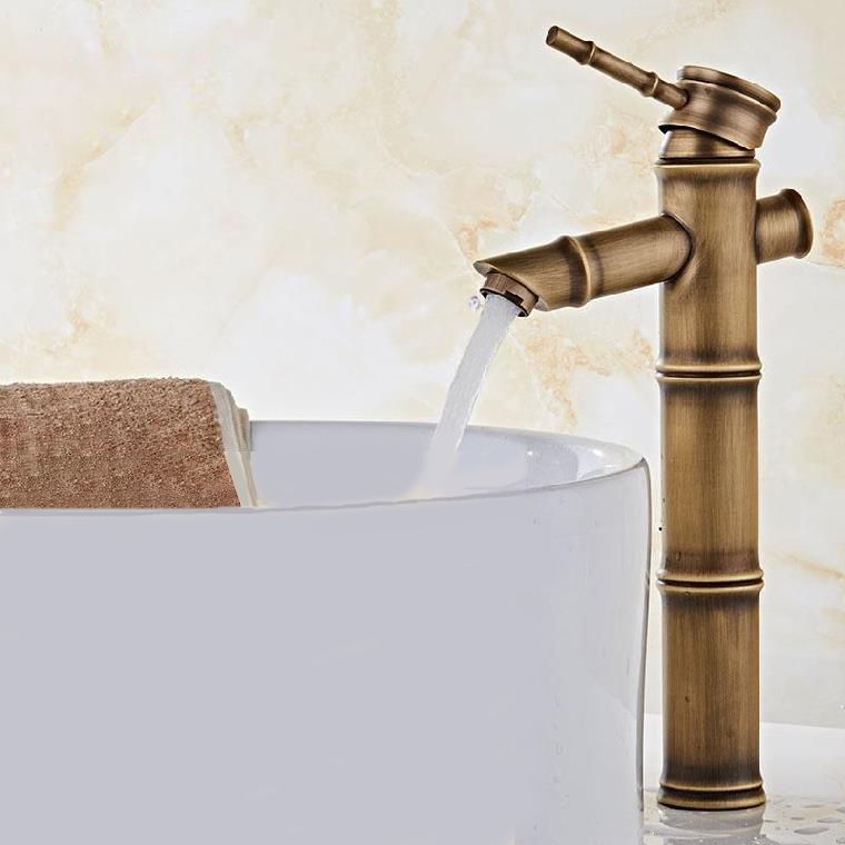 Skorter | Brass Country Basin Faucet Single Hole Sink Faucet for Bathroom