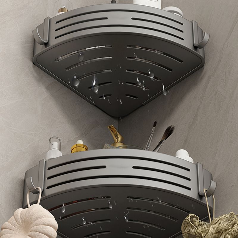 Skorter | 3-piece bathroom accessory set Contemporary aluminum bathroom shelf