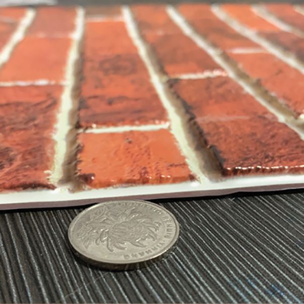 Skorter | Plastic Peel & Stick Subway Tile 3D Subway Tile with Slip-Resistant Surface