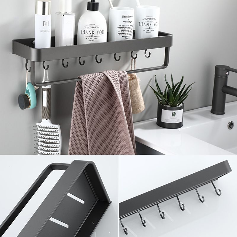 Skorter | Contemporary bathroom accessories single piece or in a set made of gray metal